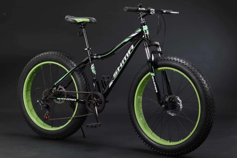 SHMA Bike FAT Bike 26 Чёрный/Зелёный
