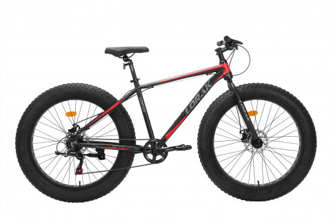 LORAK FAT Safe 26 Матовый Чёрный/Красный рама 19 (на рост 171-182)