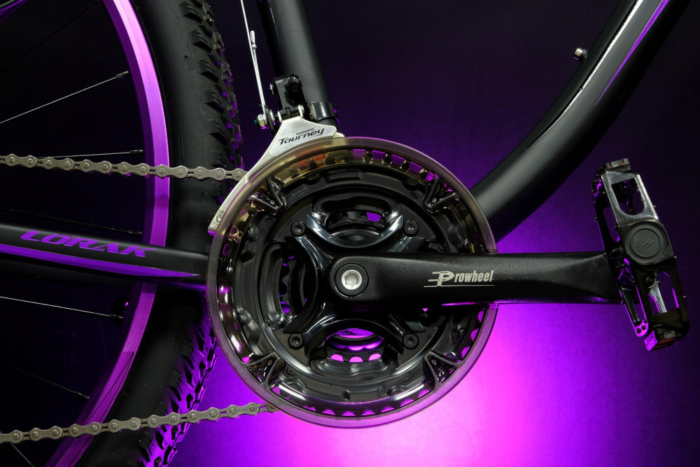 Lorak Glory 2000 Матовый Чёрный/Фиолетовый рама 15 (на рост 141-160)