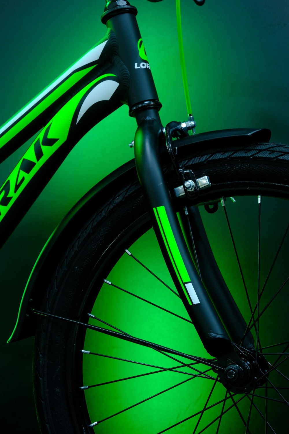 Lorak Junior 18 Boy Матовый Чёрный/Зелёный