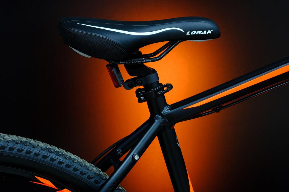 Lorak Sel 9150 Матовый Чёрный/Оранжевый 21р (на рост 183-190)