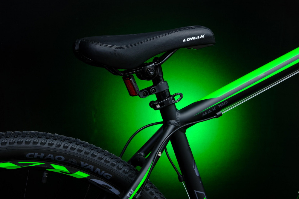 Lorak MAX 190 Матовый Чёрный/Зелёный 21р (на рост 183-190)